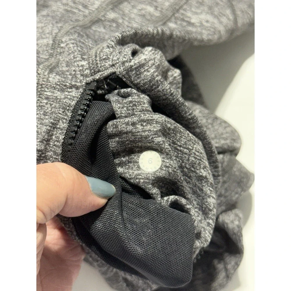 lululemon athletica Define Jacket – Gray Heather Full Zip Pockets Stretch, 8